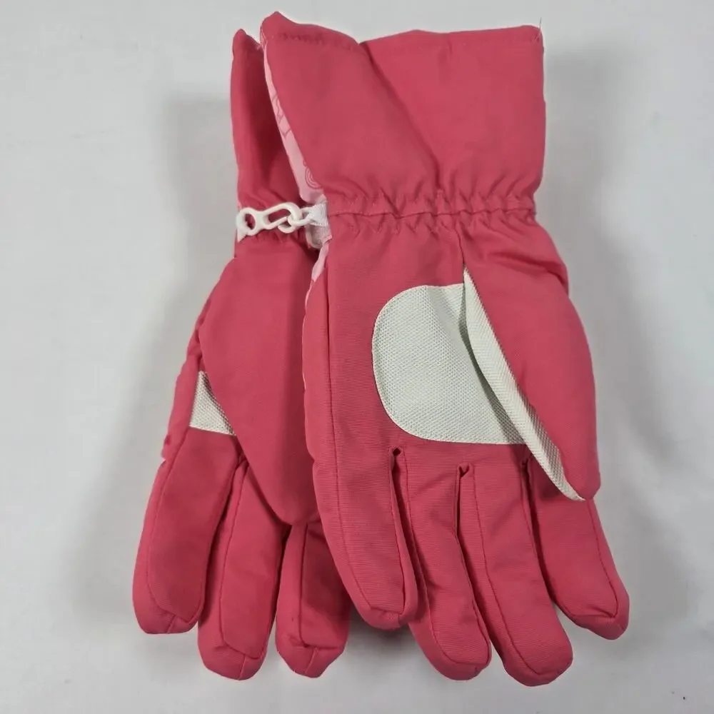 Princess Peach Super Mario Girls Winter Gloves Thinsulate SKI Gloves Size L/XL